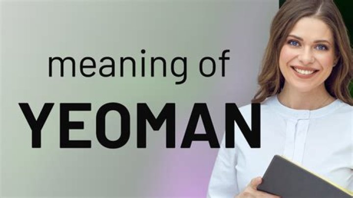 Where does the term yeoman come from?