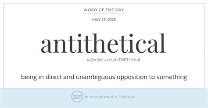 Where does the word antithetical come from?