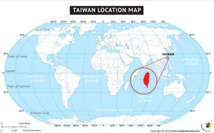 Where exactly is taiwan located?
