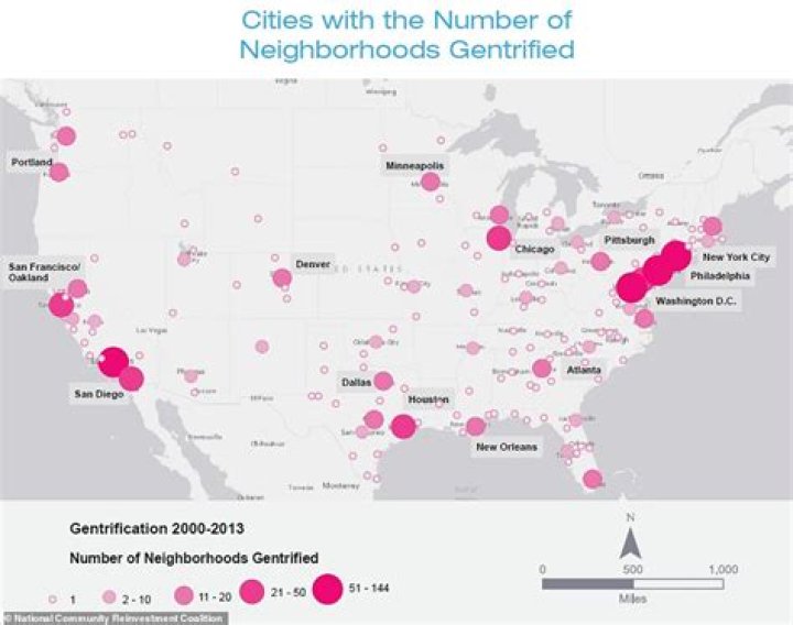 Where gentrification is occurring?