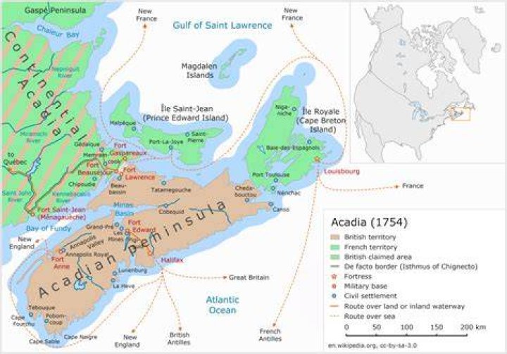 Where is acadia in canada?