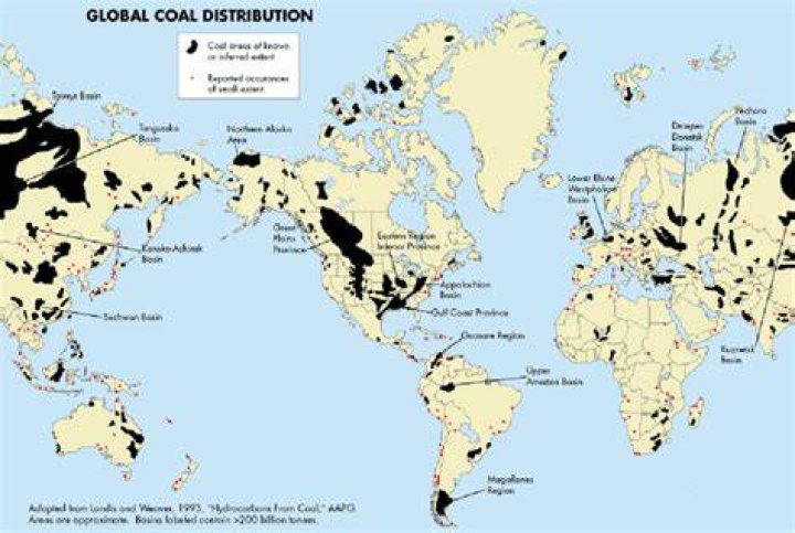 Where is coal found?