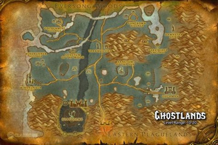 Where is ghostlands in wow?