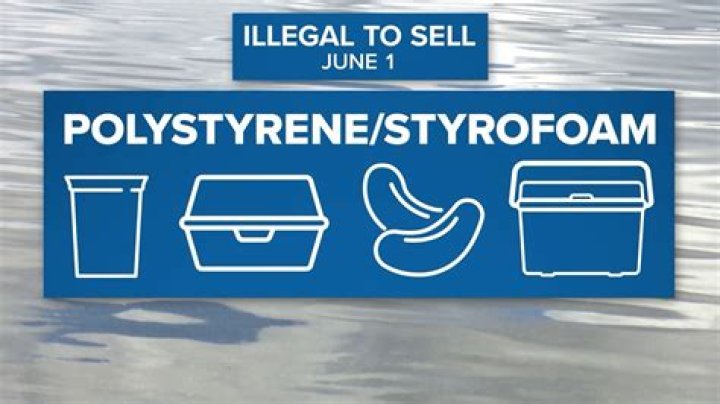 Where is polystyrene banned?