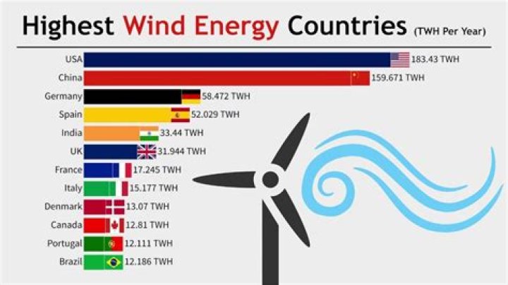 Which country is the windiest?