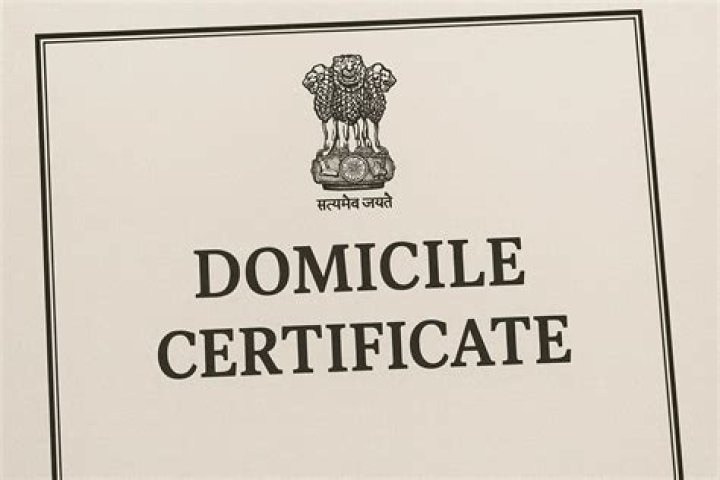 Which documents required for domicile certificate?
