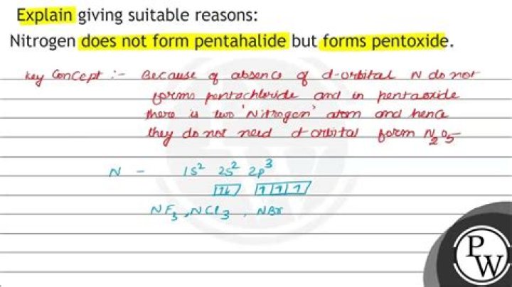 Which does not form a pentahalide?
