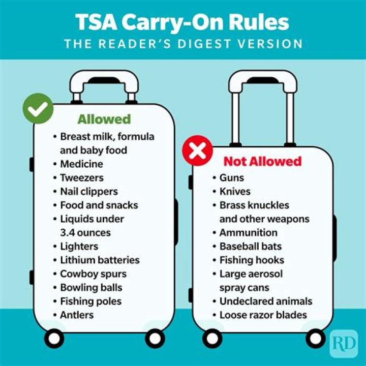 Which items are not allowed in airplane?
