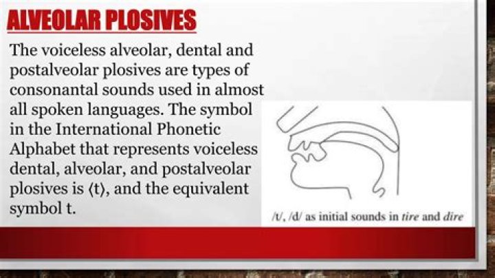 Why are plosives used?