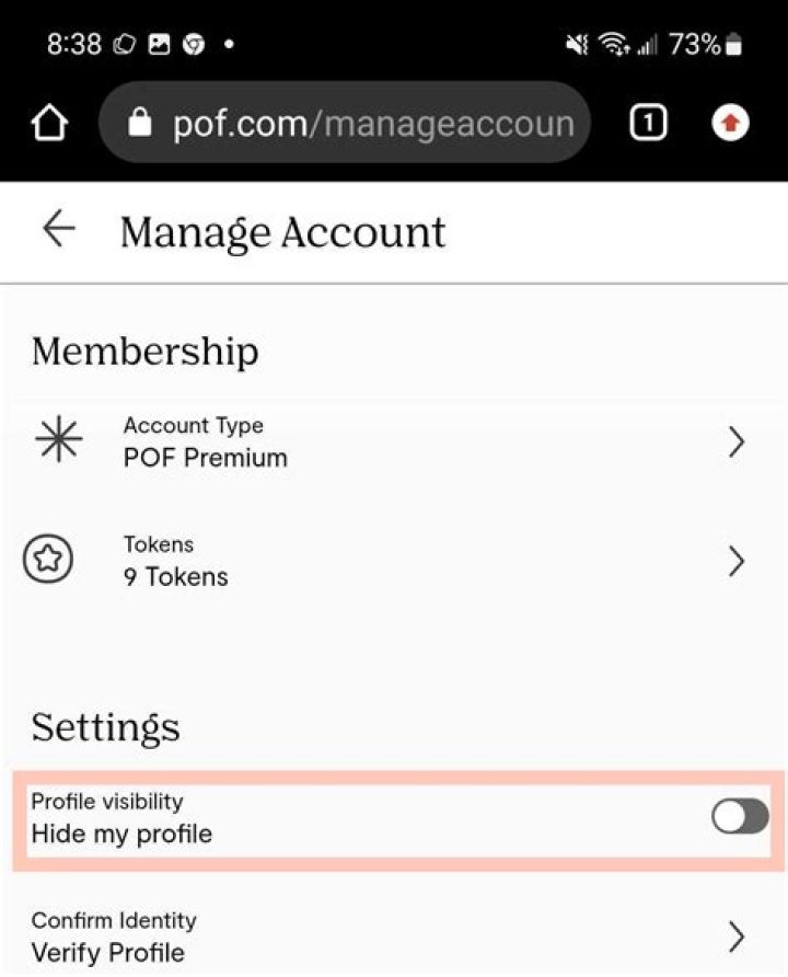 Why do profiles disappear on pof?
