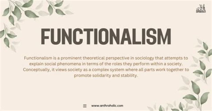 Why does functionalism mean?