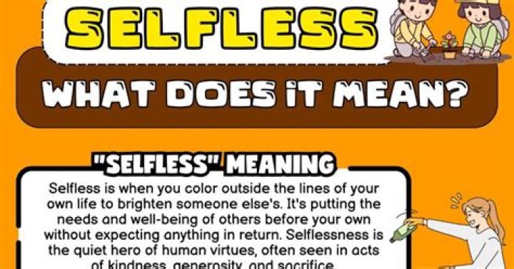 Why does selflessness mean?