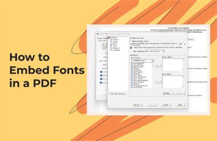 Why embed fonts in pdf?