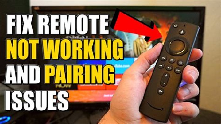 Why firestick remote not working?