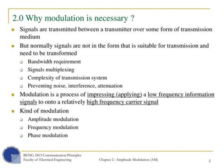Why modulation is necessary?