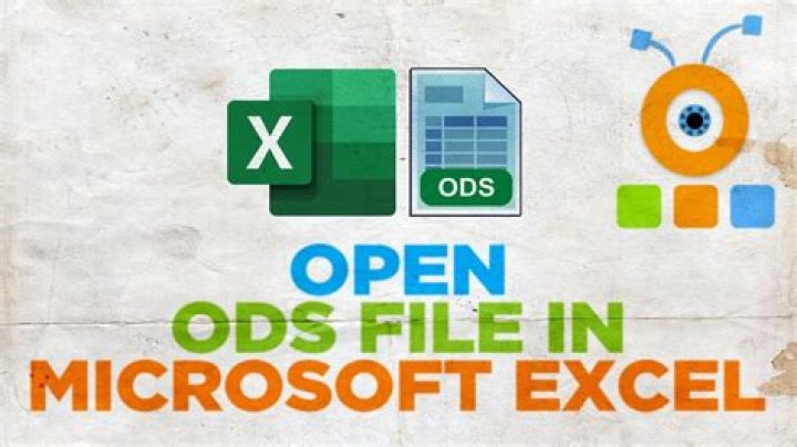 Will excel open ods files?