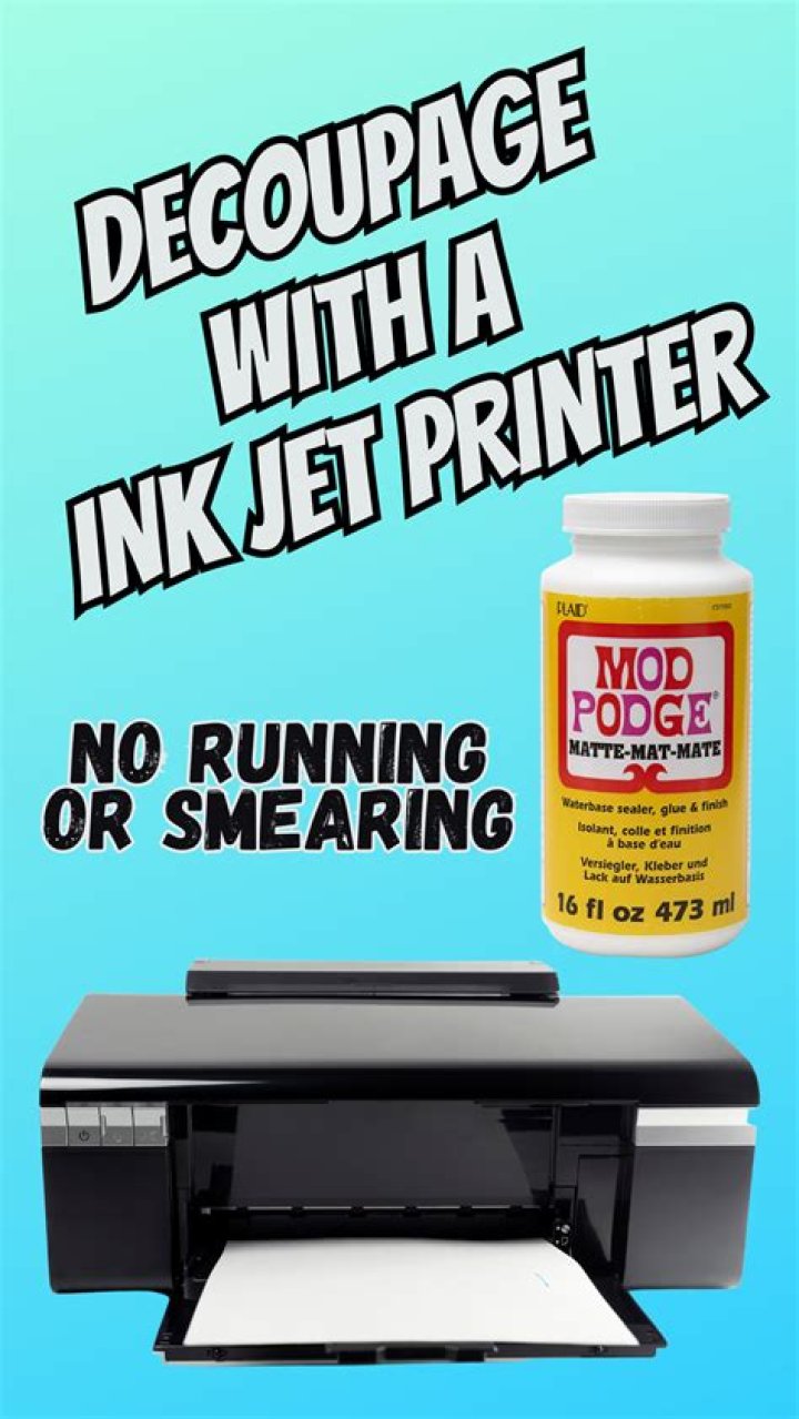 Will mod podge work with inkjet?