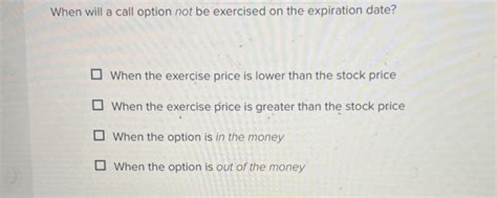 Will my option be exercised?