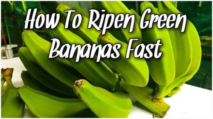 Will really green bananas ripen?
